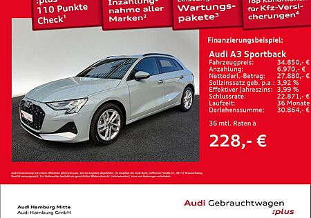 Audi A3 Sportback 30 TFSI advanced S tronic Kamera Na