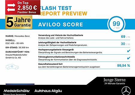 Mercedes-Benz EQC 400 4M AMG Distr AHK SHD MLed 360 HUD ElHeck
