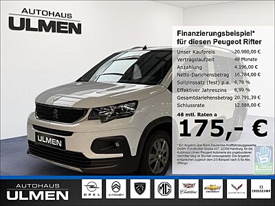 Peugeot Rifter Allure Pack L2 131 Rückfahrkamera Apple C