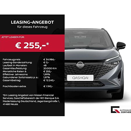 Nissan Qashqai leasen