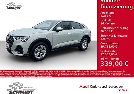 Audi Q3 Sportback 45 TFSI e MMI RFK LED SHZ eHK