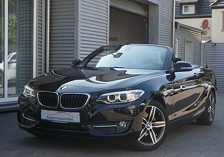 BMW 218i Cabrio Sport Line Navi Leder PDC vo+hi Xeno