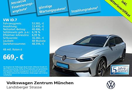 VW ID.7 Volkswagen Tourer Pro 210kW AHK ACC CCS IQ.DRIVE IQ.LI