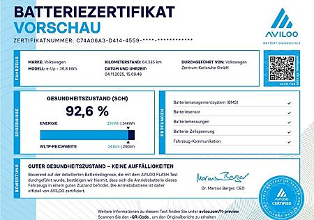 VW e-up! Volkswagen e-up! Style Plus PDC Kamera SzHzg