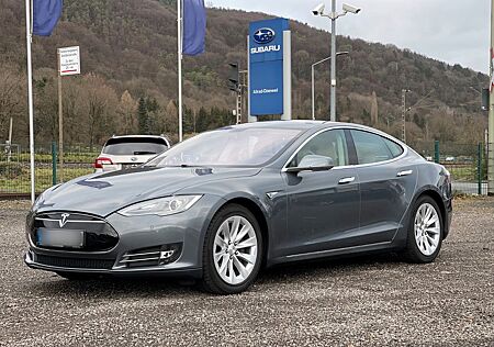 Tesla Model S P85 Leder Beige*Carbon*Garantie