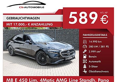 Mercedes-Benz E 450 Lim. 4Matic AMG Line Standh. Pano 20" AHK