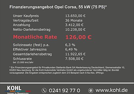 Opel Corsa F Edition 1.2 Start-Stop Tempomat DAB Klim