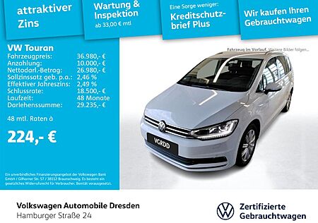 VW Touran Volkswagen Highline 2.0 TDI DSG LED AHK KAM DCC SIDE