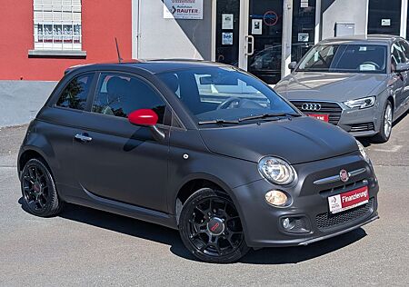 Fiat 500S SPORT MATT SCHWARZ nur 59tKM Zahnriem NEU