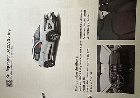 Dacia Spring Comfort Plus Comfort Plus mit Look-Paket