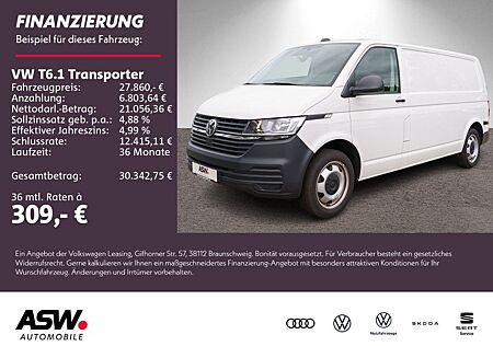 VW T6 Transporter Volkswagen T6.1 Kasten 2.0 TDI DSG Navi Klima PDC v+h