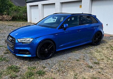 Audi A3 2.0 TDI S tronic quattro 3 x S Line Arablau