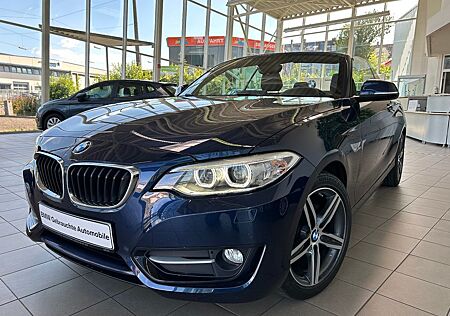 BMW 218d Cabrio Sport Line, Navi Prof., Xenon, Leder