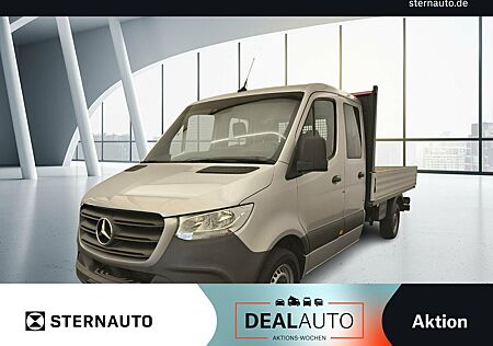 Mercedes-Benz Sprinter 317 Pritsche 43 DoKa Silber AHK Klima