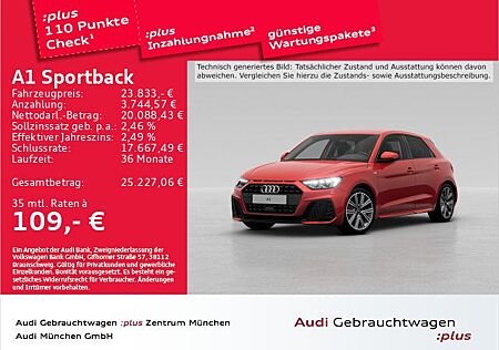 Audi A1 Sportback 25 TFSI S tronic S line Virtual/LED