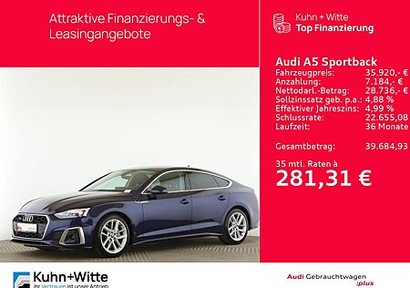 Audi A5 Sportback 40 TDI quattro S line *LED*PDC*Stan