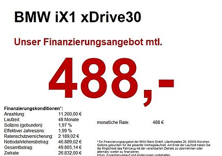 BMW iX1 xDrive30 M Sport AHK/ACC+/CAM/K-ZUGANG