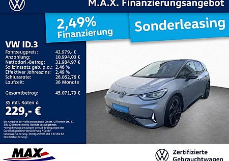 Volkswagen ID.3 GTX IQ.LIGHT+NAVI+PANO+ACC+AR HUD+KAMERA+