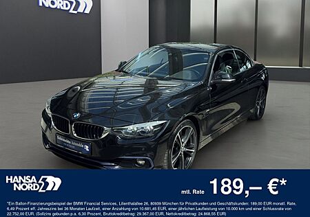 BMW 440i Cabrio SPORTLINE LED NAVI HUD H/K 19" AHK