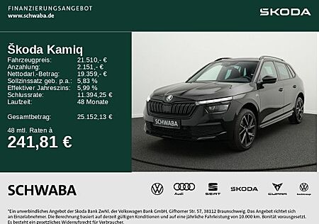Skoda Kamiq Monte Carlo 1.0 TSI LED*VIRTUAL*ACC*8-fach