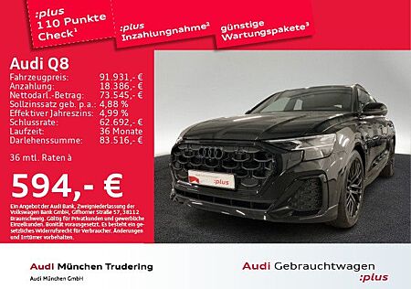 Audi Q8 50 TDI qu. S line AHK Pano B&O Matrix Assiste