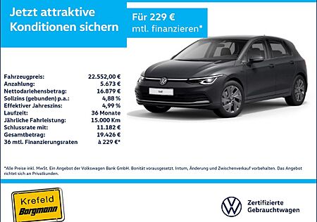 VW Golf Volkswagen VIII 1.5 TSI Style LED STANDHZ ACC NAVI SHZ
