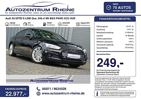 Audi A5 50TDI S LINE Qua. 249,-€ Mtl B&O PANO ACC HUD