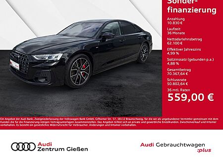 Audi A8 60 TFSI e quattro S line B&O HuD PANO Sitzbel