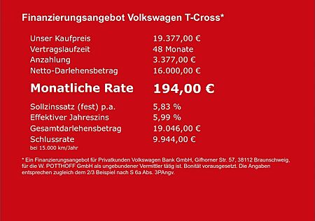 VW T-Cross Volkswagen 1.0 TSI DSG UNITED ACC SITZHZG KLIMA PDC
