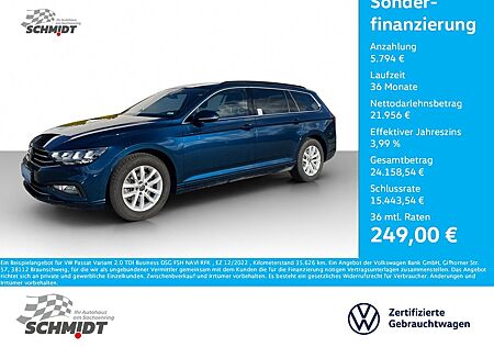 VW Passat Variant Volkswagen 2.0 TDI Business DSG FSH NAVI RFK