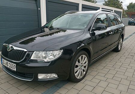 Skoda Superb 2.0 TDI Kombi schwarz