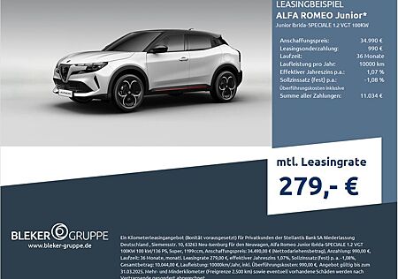 Alfa Romeo Junior Ibrida-SPECIALE 1.2 VGT 100KW
