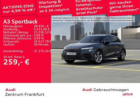 Audi A3 Sportback 40 TFSI e S tronic S line LED Navi
