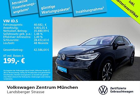 VW ID.5 Volkswagen Pro 210kW WärmePu NaviPro IQ.LIGHT AHK Pano