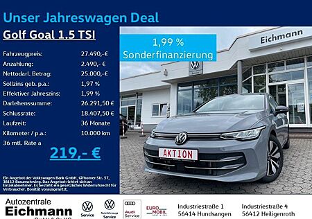 VW Golf Volkswagen VIII Goal 1.5 TSI+LED+ACC+RFK+H&K+SIDE-ASSI