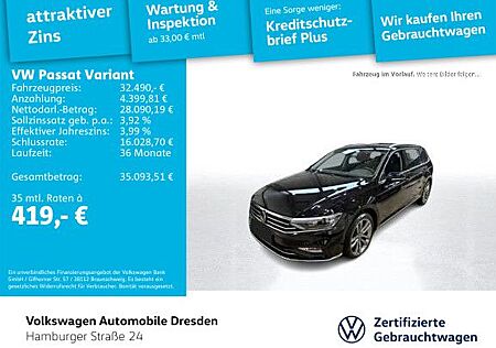 VW Passat Variant Volkswagen Elegance 2.0 TDI DSG IQ KAM TRAVE