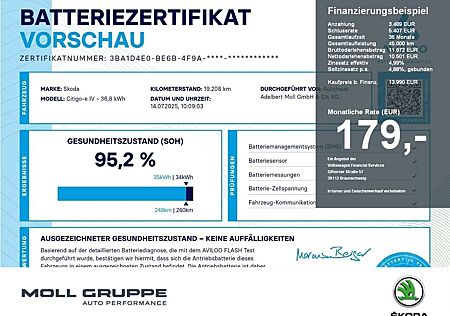 Skoda Citigo CITIGOe Style KLIMAA AUT