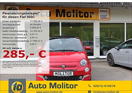 Fiat 500C Red 1.0 Mild Hybrid EU6d Apple CarPlay Andr
