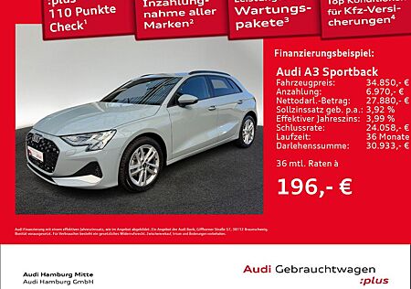 Audi A3 Sportback 30 TFSI advanced S tronic Kamera Na
