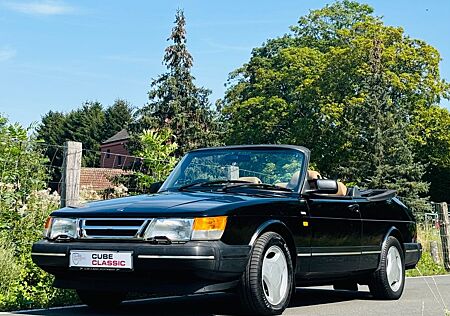 Saab 900 i Cabrio H-KENNZEICHEN schwarz / Leder beige