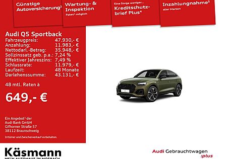 Audi Q5 Sportback S line 40TDI qu 2xS line B&O PANO