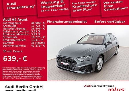 Audi A4 Avant S line 40 TFSI S tr. ALCANT PANO MATRIX