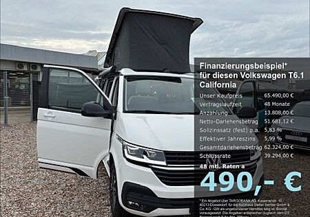 VW T6 California Volkswagen T6.1 California Beach TDI Camper Edition DSG LED