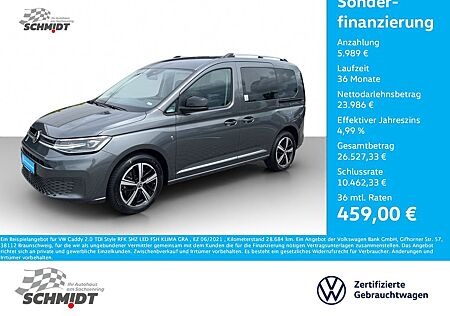 VW Caddy Volkswagen 2.0 TDI Style RFK SHZ LED FSH KLIMA GRA