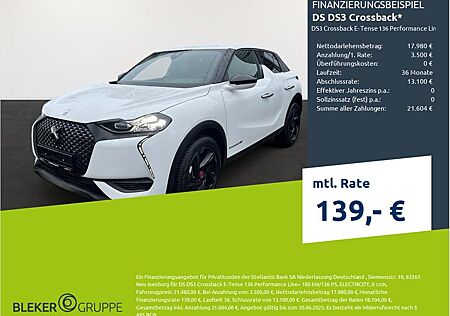 DS Automobiles DS3 Crossback E-Tense 136 Performance Line+