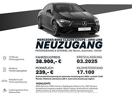 Mercedes-Benz CLA 200 AMG-LINE/DISTRO/360°/AMBIENT Sportp. Bi