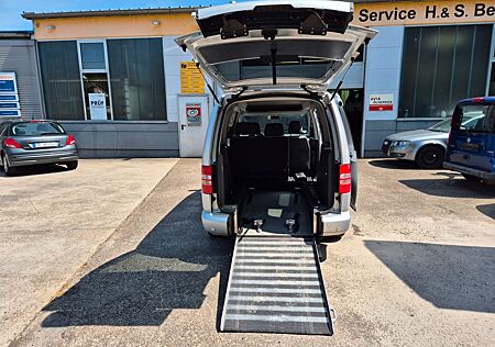 VW Caddy Volkswagen Kombi Maxi-Rollstuhlrampe-8.Fach bereift