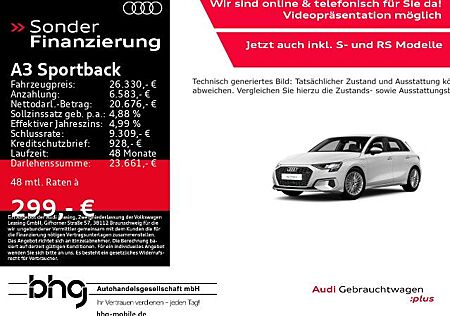 Audi A3 Sportback 40 TFSI S-tronic advanced Navi GRA