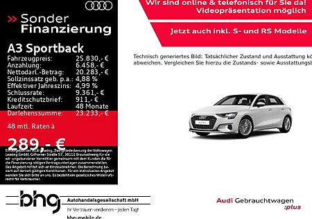Audi A3 Sportback 40 TFSI S-tronic advanced Navi GRA