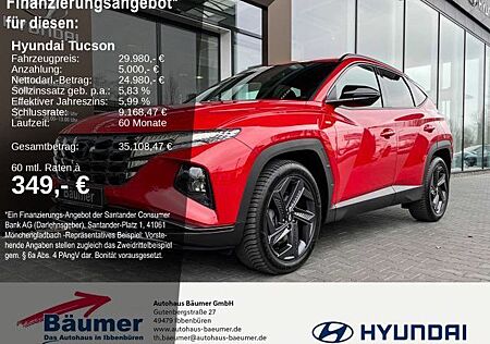 Hyundai Tucson gebraucht kaufen Hyundai Tucson 1.6 T-GDI Mild-Hybrid Blackline 4WD 7-DCT
